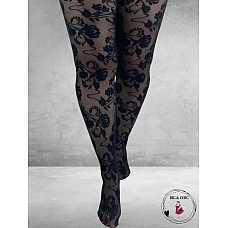 Pamela Mann Panty Zwart  FLEUR LACE 